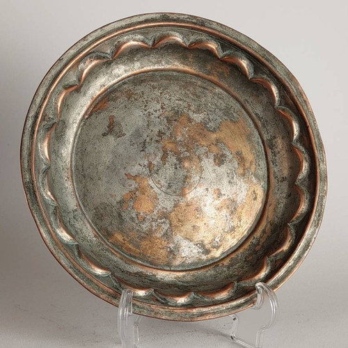 سینی مسی خویی کنگره دار، هنر مسگری و چکش کاری قاجاری(۲۰۰ ساله)