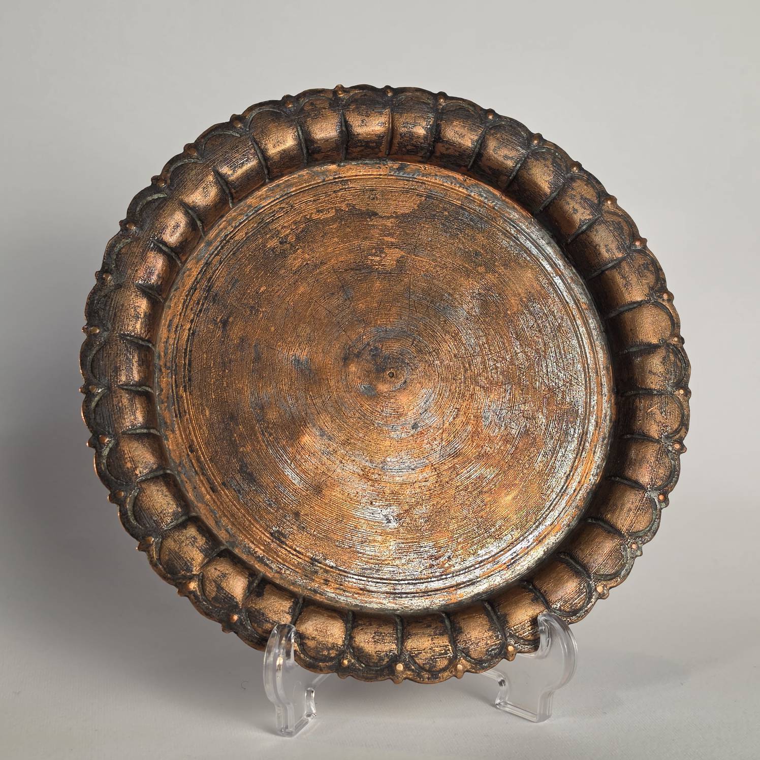 سینی مسی خویی قدمتدار اصیل و صد درصد بکر و سنگین(۲۰۰ ساله)