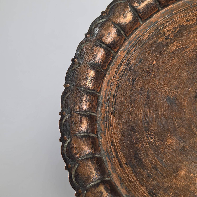سینی مسی خویی قدمتدار اصیل و صد درصد بکر و سنگین(۲۰۰ ساله)